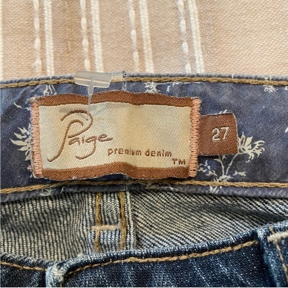 Paige Hollywood Hills Mid Rise Bootcut Stretch Denim Jeans 27 - Picture 7 of 12